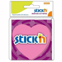 Karteczki samoprzylepne Stick`n różowe serce